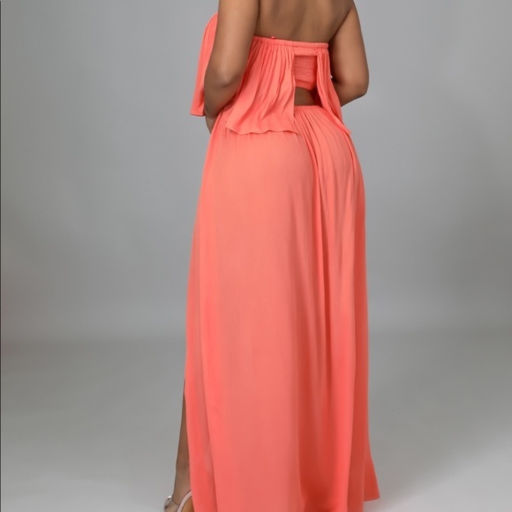Sleeveless Elastic Waistband Maxi - Picture 3 of 8